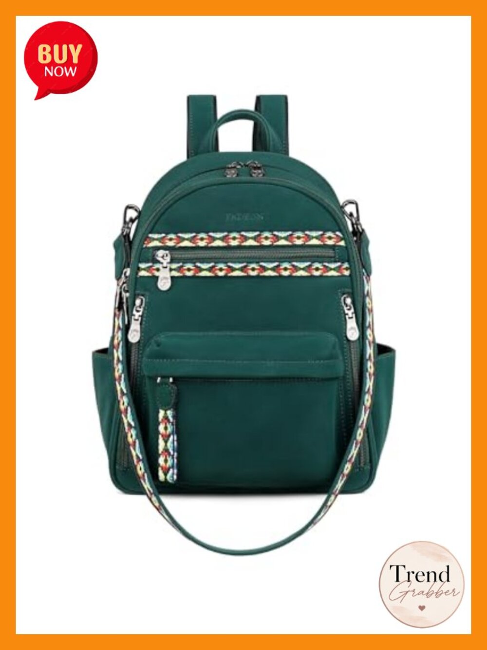 Small PU Leather Backpack Purse for Women with RFID and Anti-Theft Pockets